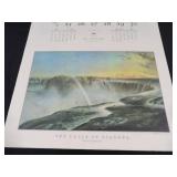 1980 Travelers Calendar Featuring 12 Currier & Ives Lithographs