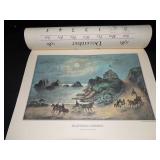 1981 Travelers Calendar Featuring 12 Currier & Ives Lithographs