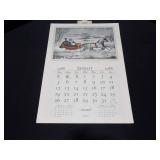 The Travelers 1986 Calendar Pages (Lot of 4)