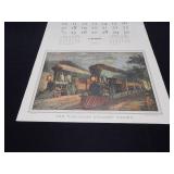 The Travelers 1986 Calendar Pages (Lot of 4)