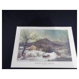 1979 Calendar Complete with 12 Vintage Currier & Ives Lithographs