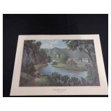 1979 Calendar Complete with 12 Vintage Currier & Ives Lithographs