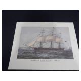 Currier & Ives Lithographs - Farm-Yard in Winter; The Road in Winter; Nightingale (Lot 3)