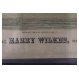 Harry Wilkes Trotting Gelding - Currier & Ives Print, 1885 Framed Artwork