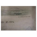 Harry Wilkes Trotting Gelding - Currier & Ives Print, 1885 Framed Artwork