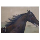Harry Wilkes Trotting Gelding - Currier & Ives Print, 1885 Framed Artwork