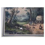 Currier & Ives Harvesting Lithograph, C2749 - 8.7 x 12.8 in.