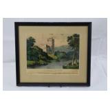 Currier & Ives Blarney Castle Lithograph - County Cork (Conningham No. 564) Circa 1872-1874