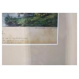 Currier & Ives Blarney Castle Lithograph - County Cork (Conningham No. 564) Circa 1872-1874