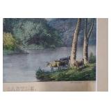 Currier & Ives Blarney Castle Lithograph - County Cork (Conningham No. 564) Circa 1872-1874