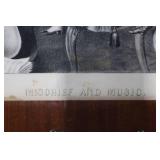 Currier & Ives Mischief and Music Framed Print - 125 Nassau St New York