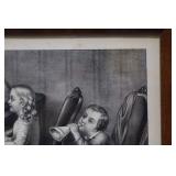 Currier & Ives Mischief and Music Framed Print - 125 Nassau St New York