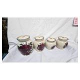 Home & Garden Party Canister Set "Apples" circa 1999