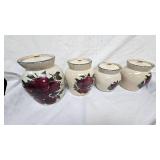 Home & Garden Party Canister Set "Apples" circa 1999