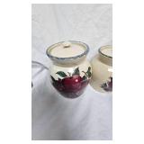 Home & Garden Party Canister Set "Apples" circa 1999