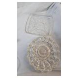 Vintage Camark USA Pottery Sugar/Creamer, Cambridge Glass Sugar/Creamer