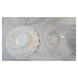 Westmoreland Doric Milk Glass Bowl, Muffin Tins