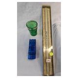 Milk Glass Planters, Crystal Ash Tray, Vintage Misc