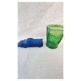 Milk Glass Planters, Crystal Ash Tray, Vintage Misc