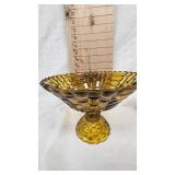 Amber Pedastal Compote, Serving dishes and Candy Dishes as Pictured