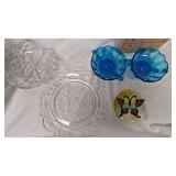 Amber Pedastal Compote, Serving dishes and Candy Dishes as Pictured