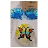 Amber Pedastal Compote, Serving dishes and Candy Dishes as Pictured