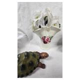 Telefora Duck Planter, Vase wit Handle,