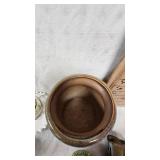 Chimney Lamp, Candle Holders, Metal Coin Bank(Merchantile Trust Company)