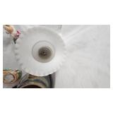 Chimney Lamp, Candle Holders, Metal Coin Bank(Merchantile Trust Company)