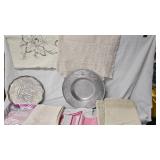 Tablecoth and Planter Lot as shown