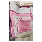 Tablecoth and Planter Lot as shown