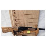 3 Mini Cap Gun Rifles and Holder