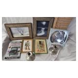 Kincade Christmas Clock, Pictures, Pewter Candleholders