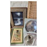 Kincade Christmas Clock, Pictures, Pewter Candleholders