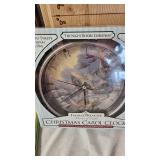 Kincade Christmas Clock, Pictures, Pewter Candleholders