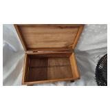 Wood Cedar Box, Small Desk Fan, Pictures