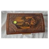 Wood Cedar Box, Small Desk Fan, Pictures