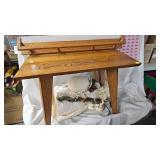 End Table, Santa, Plate Shelf