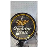 Miller Genuine Draft Lighted Clock-Works
