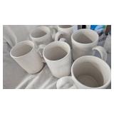 Set of Coffee Cups, Milk Glass, Misc