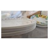 Corelle Dishes, 11 Bowls, 8 Sald Plates, 8 Dinner Plates