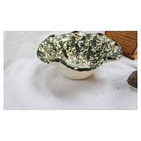 Coffee Grinder, Texas Pottery, Decorative Brass Eagle