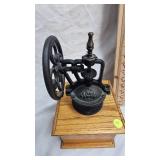 Coffee Grinder, Texas Pottery, Decorative Brass Eagle