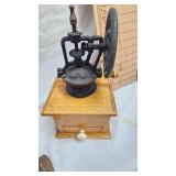 Coffee Grinder, Texas Pottery, Decorative Brass Eagle