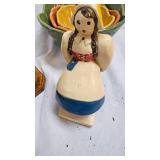 Horse Bookends, Dutch Girl, Bowl Set