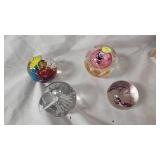 Lot of Four Paperweights as Pictured