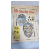 Sporting News from 1974, 715 Home Run Babe Ruth Edition