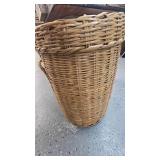 Queen Comforter and Wicker Basket with Lid