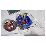 Turtle Planter, Murano Glass Fish, Paperweight, Etc