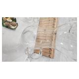 Etched Pitcher with matching glasses set